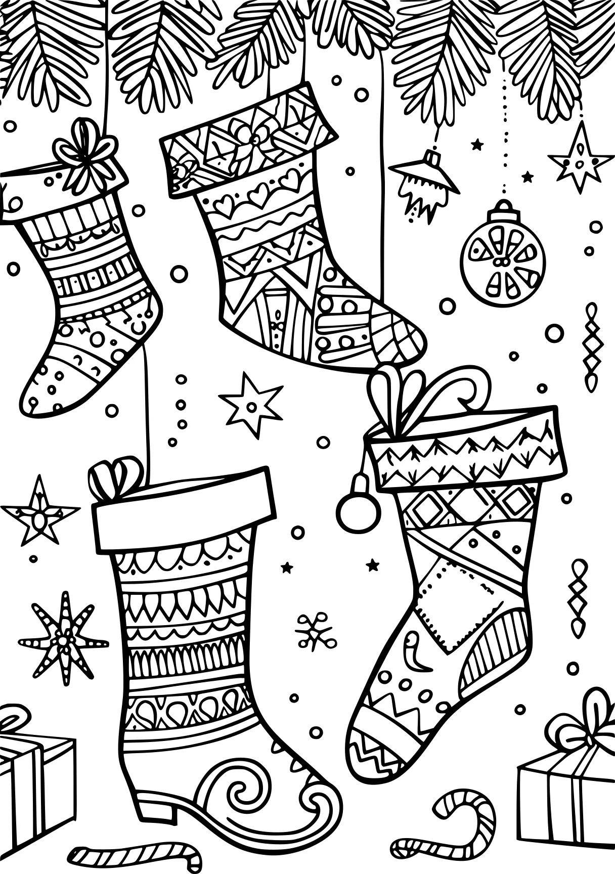 christmas coloring zentangle, december, snowflakes, free page downloads