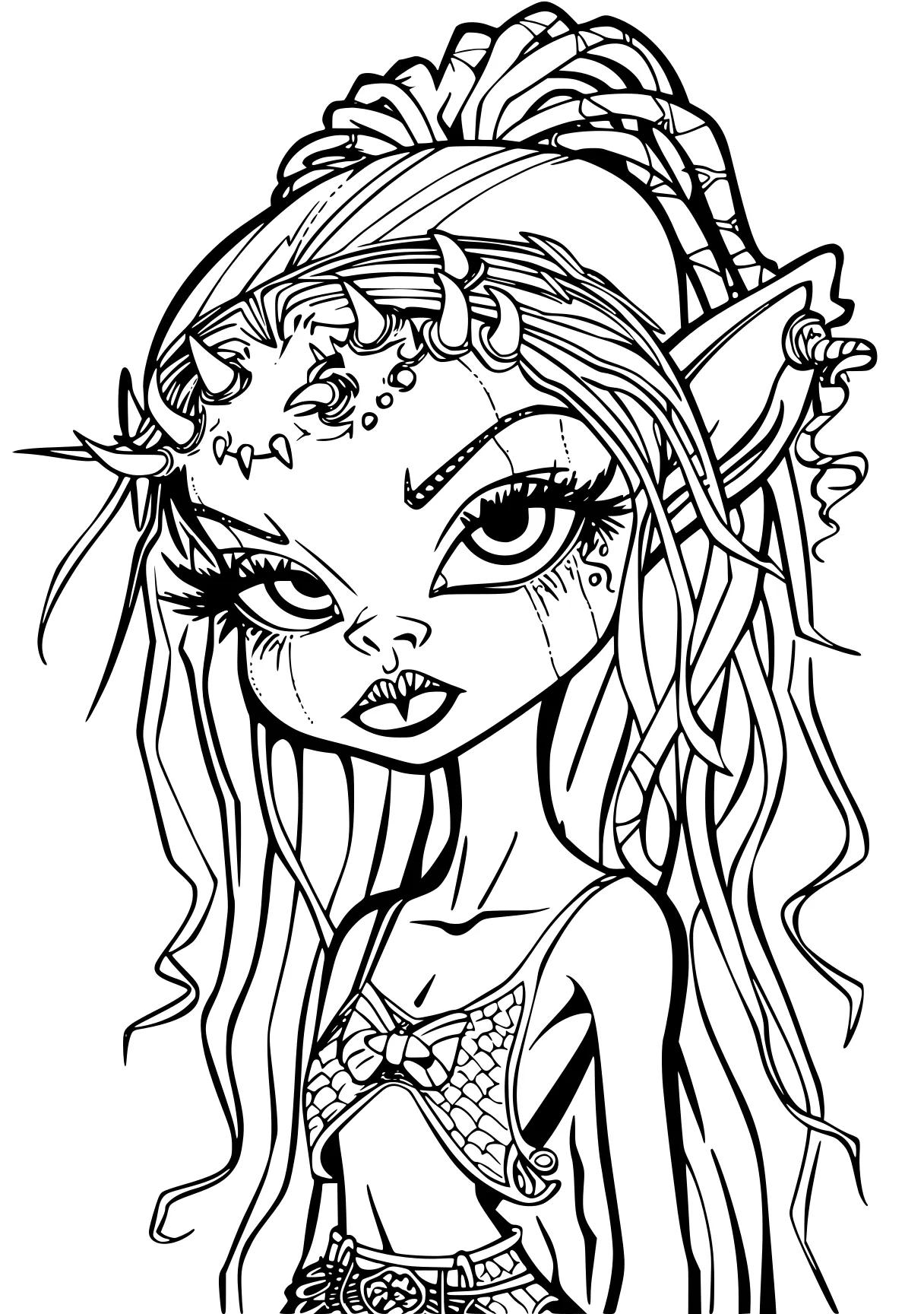 monster high coloring book mermaid, fairy, siren, printables, witchy, free page downloads