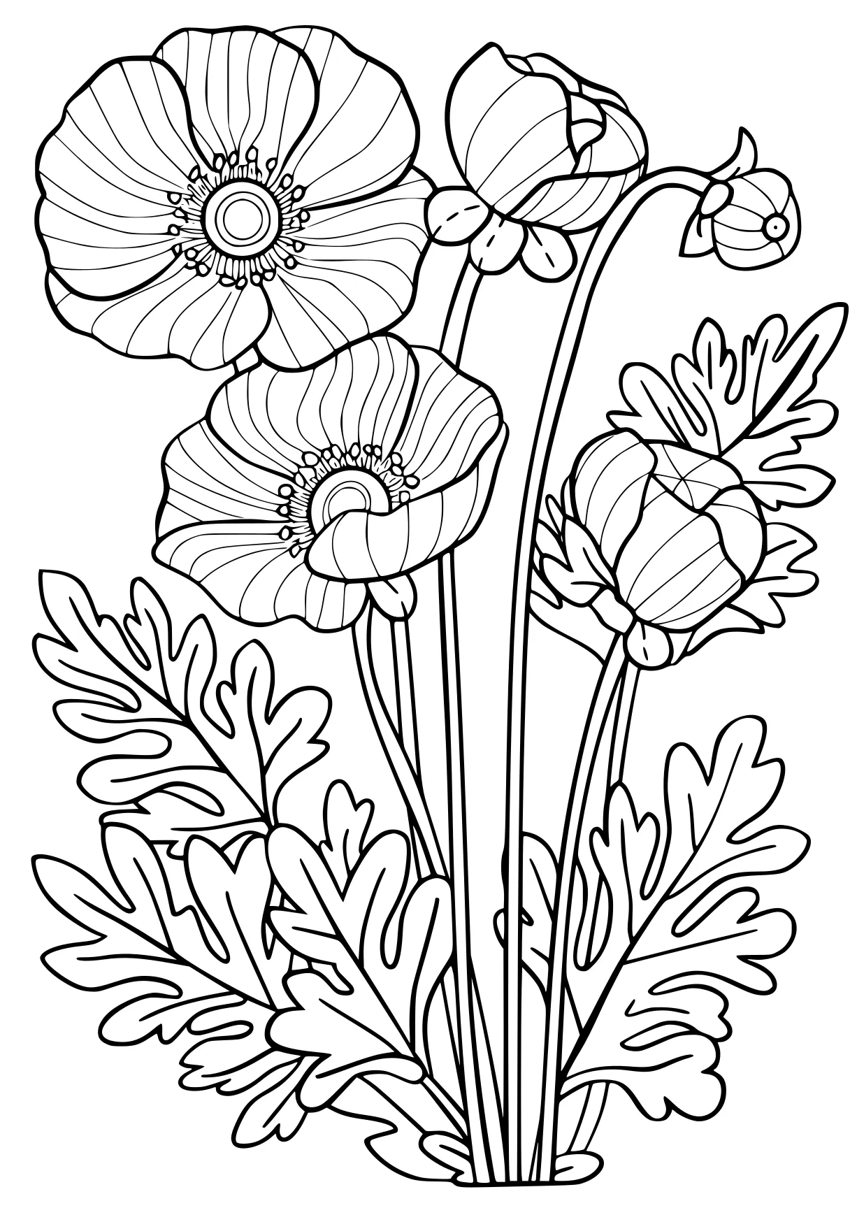 poppy playtime coloring pages, flowers, tulip, flower, free page downloads