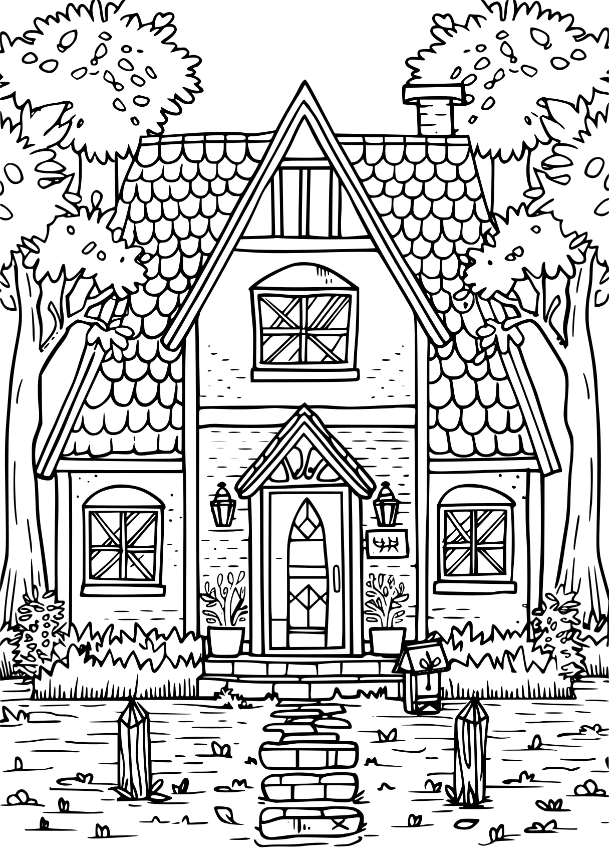 house coloring, house, neighborville, colouring, free page downloads