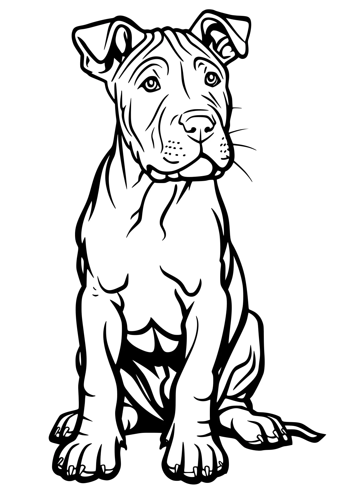 dog coloring pages printable bulldog, pitbull, retriever, dog, puppy, free page downloads