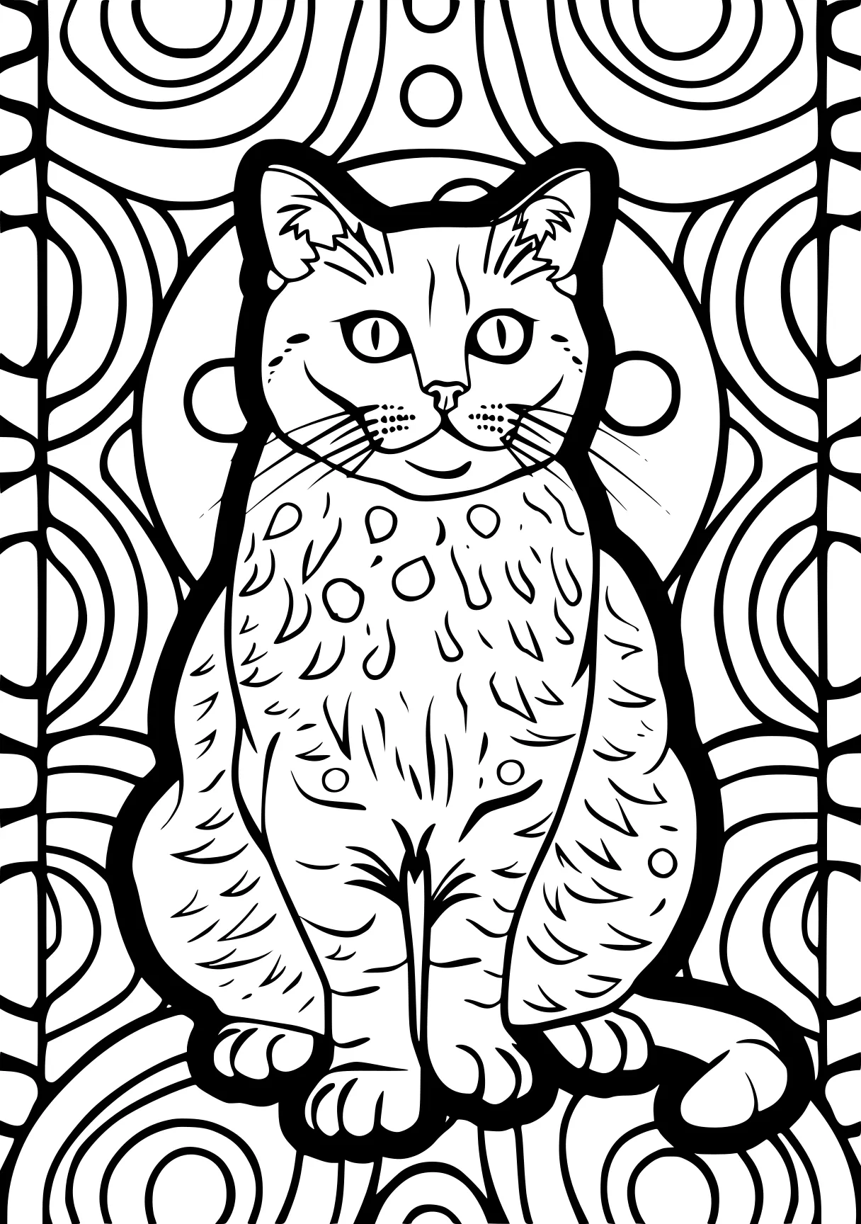 color by number coloring pages ornament, cat, caticorn, free page downloads