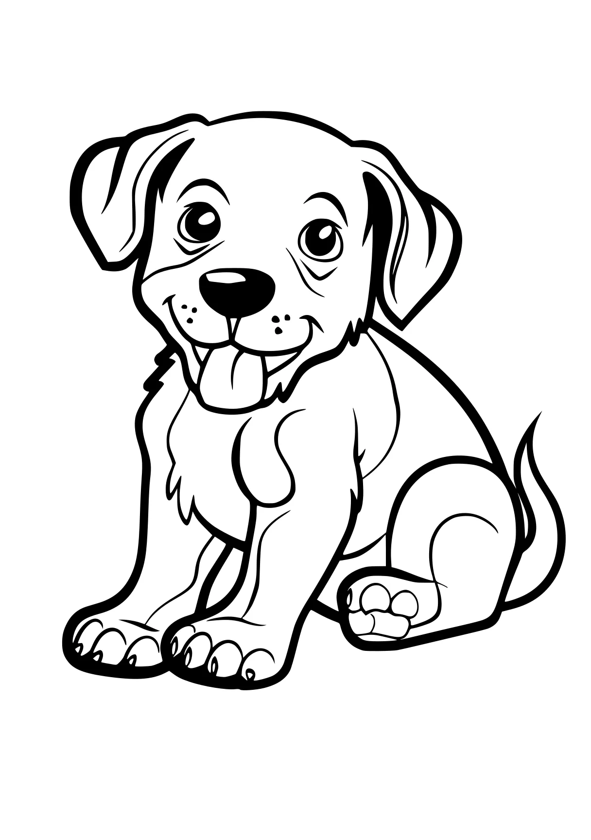 dog coloring pages printable bulldog, puppy, retriever, dog, illustrator, free page downloads