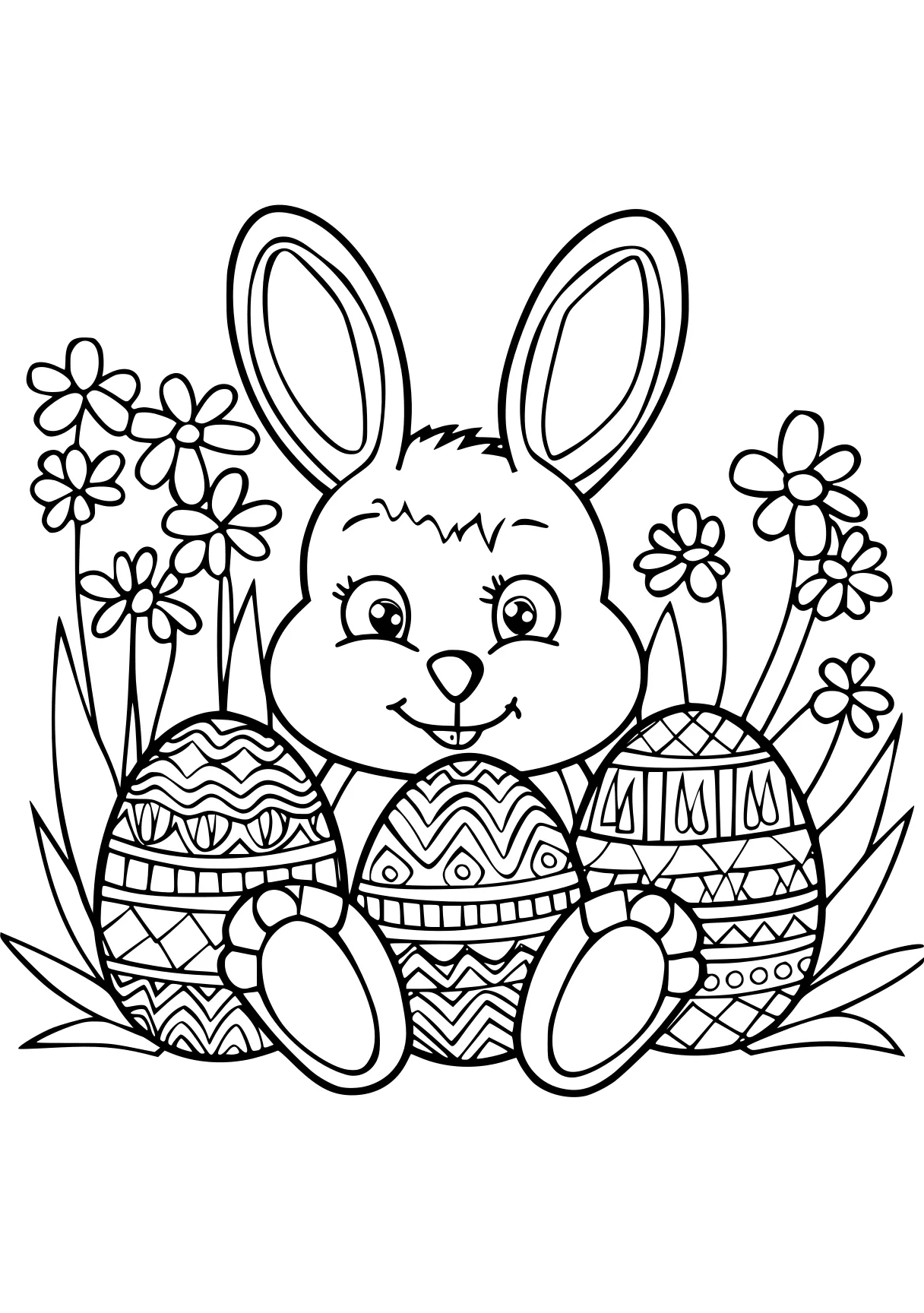 coloring pages printable easter, bunny, easter, rabbit, free page downloads