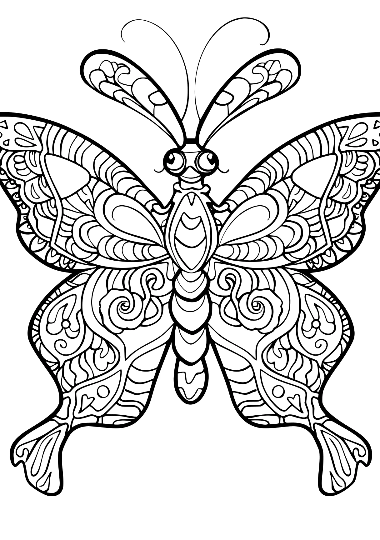 coloring pages insects butterfly, insect, zentangle, free page downloads