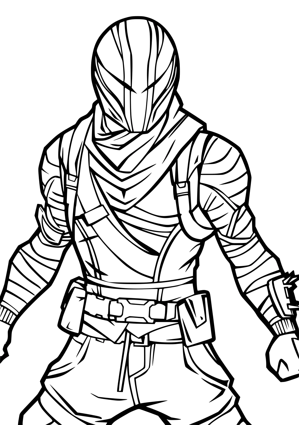 fortnite coloring page mandalorian, scorpion, knight, pencils, ninjago, free downloads