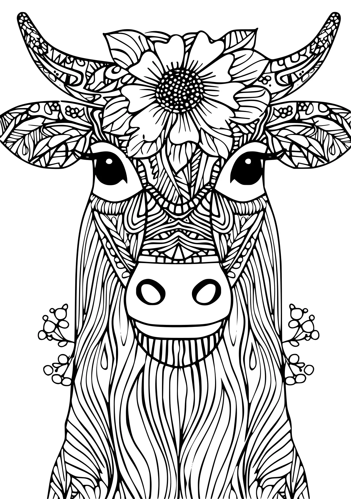 farm animal coloring pages zentangle, owl, bee, free page downloads