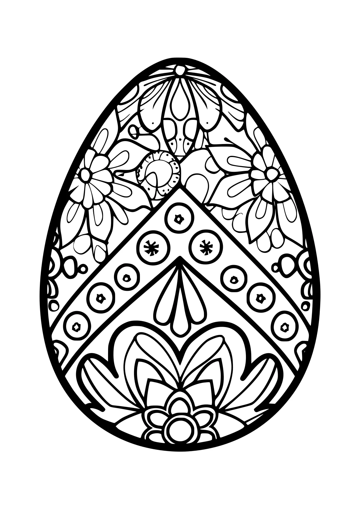 easter egg printable coloring pages egg, ornament, zentangle, free page downloads