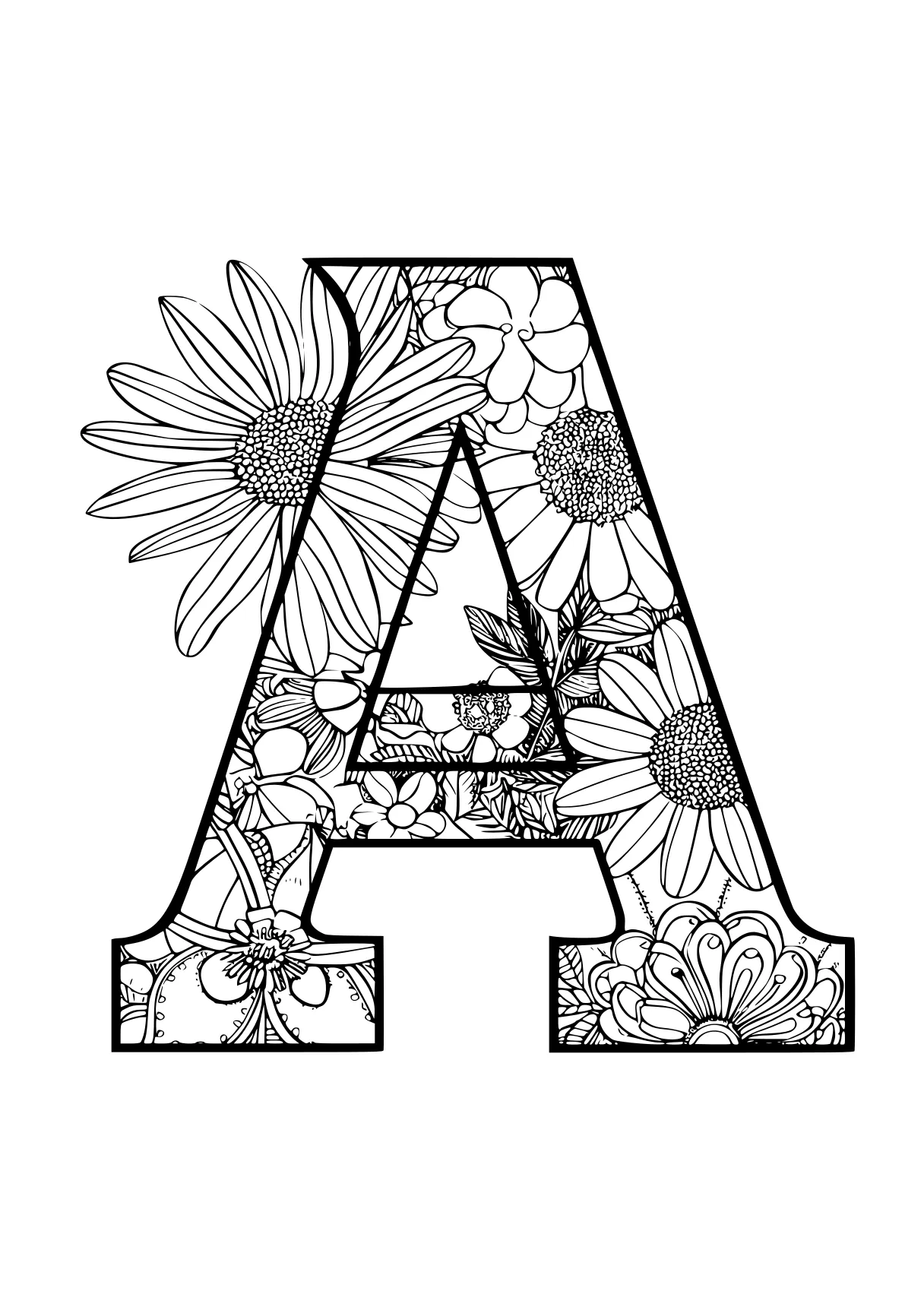 letter a coloring pages a4, a, illustrator, an, abc, free page downloads