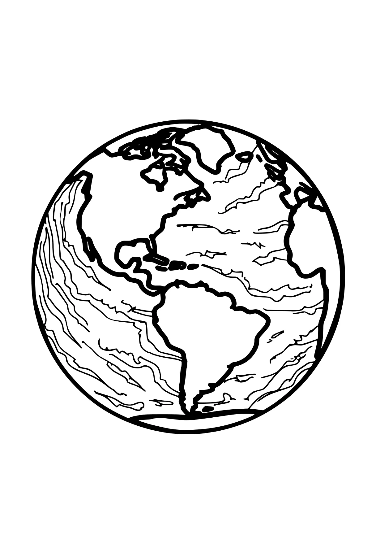 earth coloring page globe, earth, world, size, round, free downloads