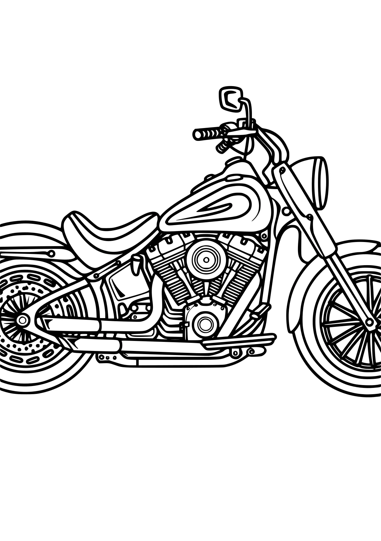 motorcycle coloring page motorcycle, bike, harley, illustrator, design, free downloads