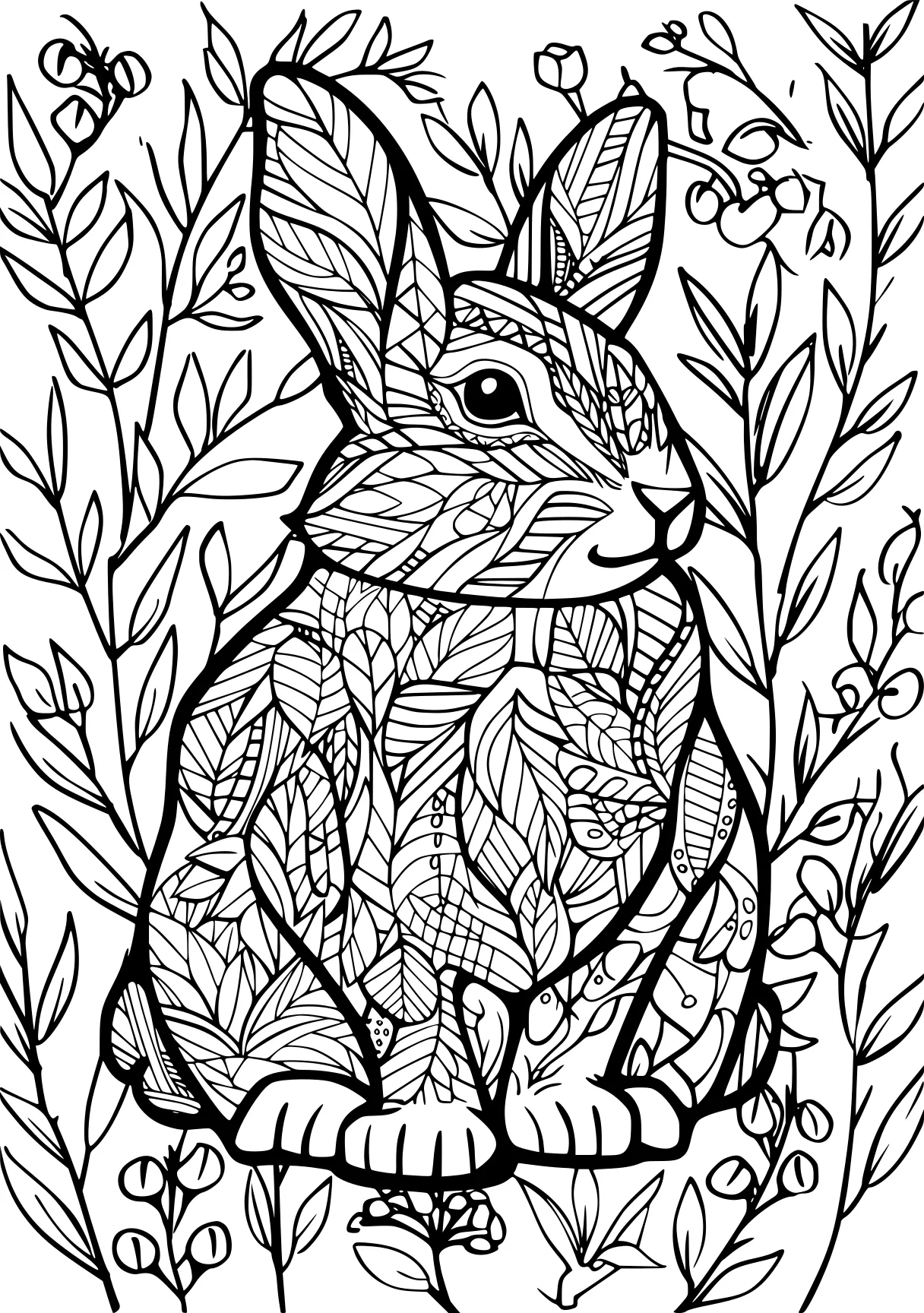 fun coloring pages rabbit, bunny, illustrator, free page downloads