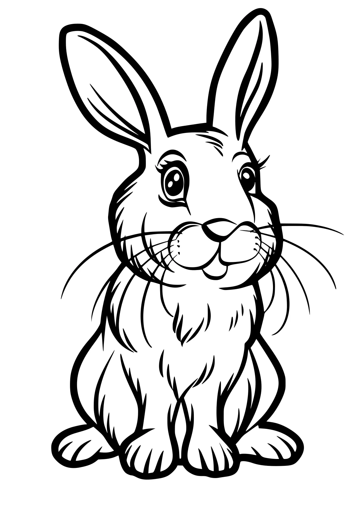 coloring worksheets rabbit, bunny, carrot, bunzo, bunnies, free page downloads