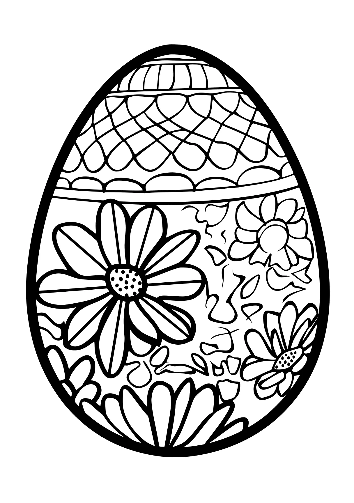 easter egg coloring pages ornament, egg, zentangle, free page downloads