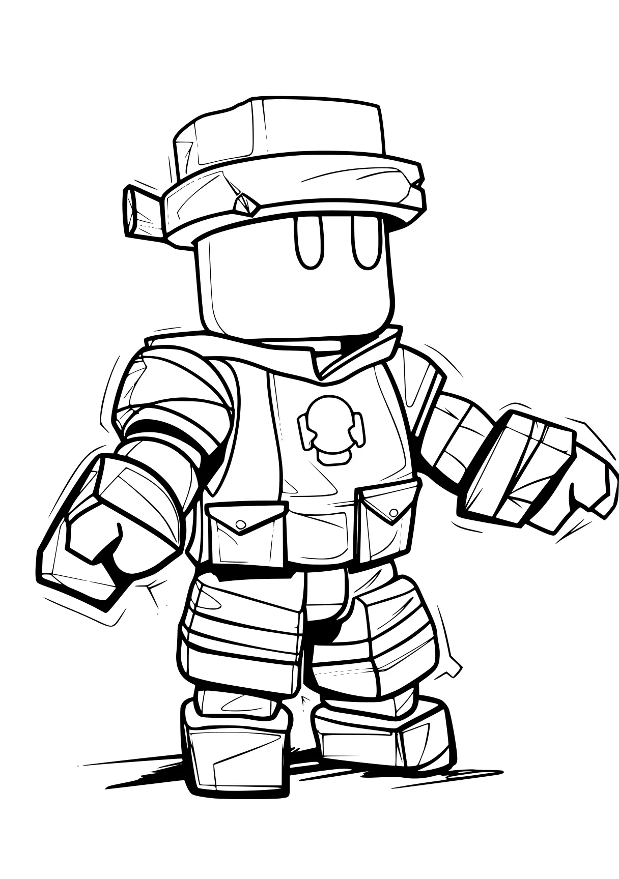 coloring pages roblox robot, knight, squirtle, fireman, firefighter, free page downloads