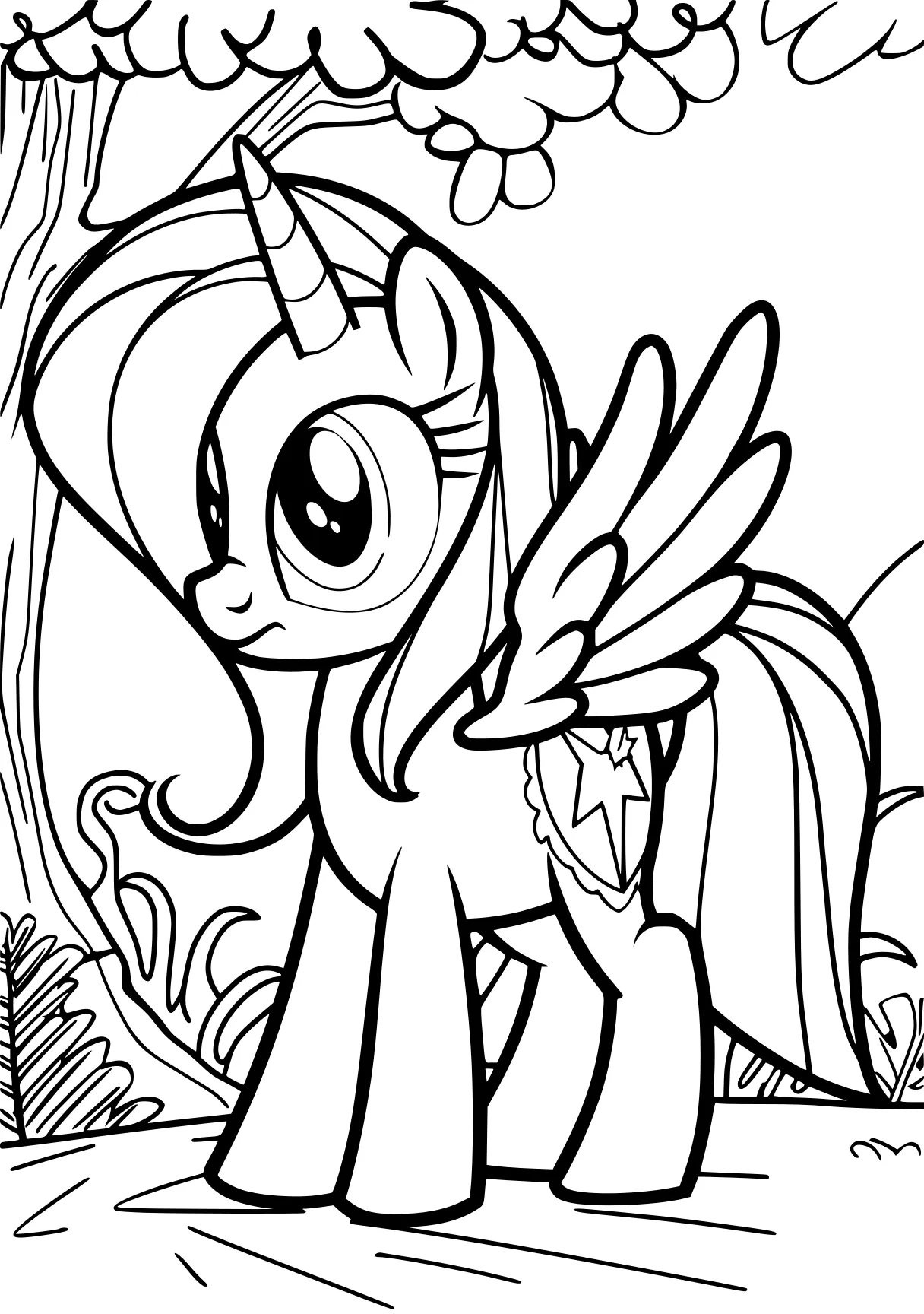 coloring pages my little pony applejack, fluttershy, pinkie, rarity, mlp, free page downloads