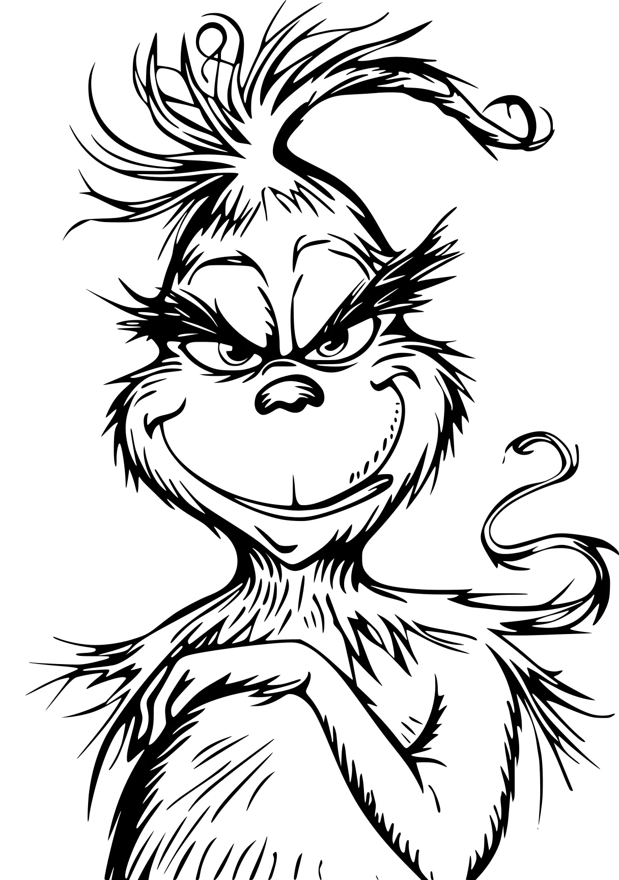 grinch coloring page grinch, garfield, goofy, squirrel, alvin, free downloads