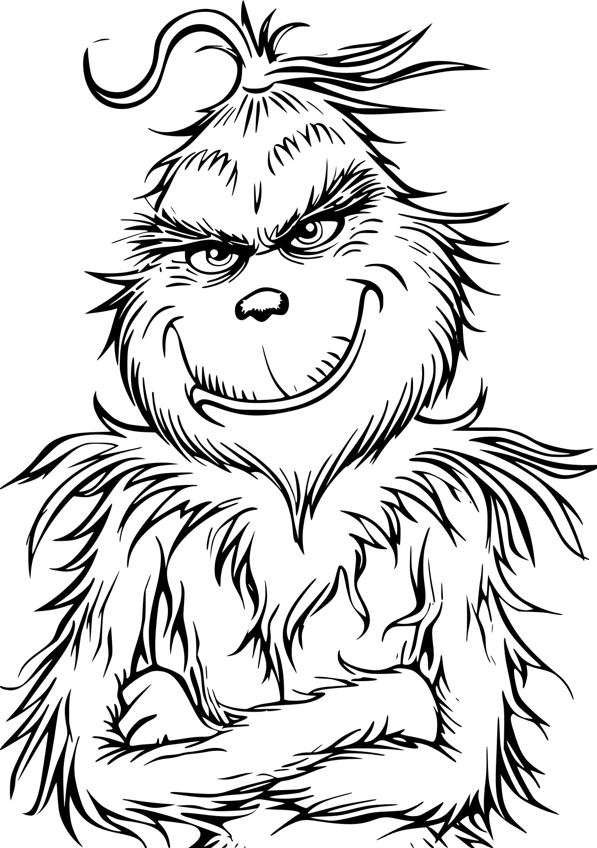 grinch coloring pages gorilla, monkey, bigfoot, kong, werewolf, free page downloads