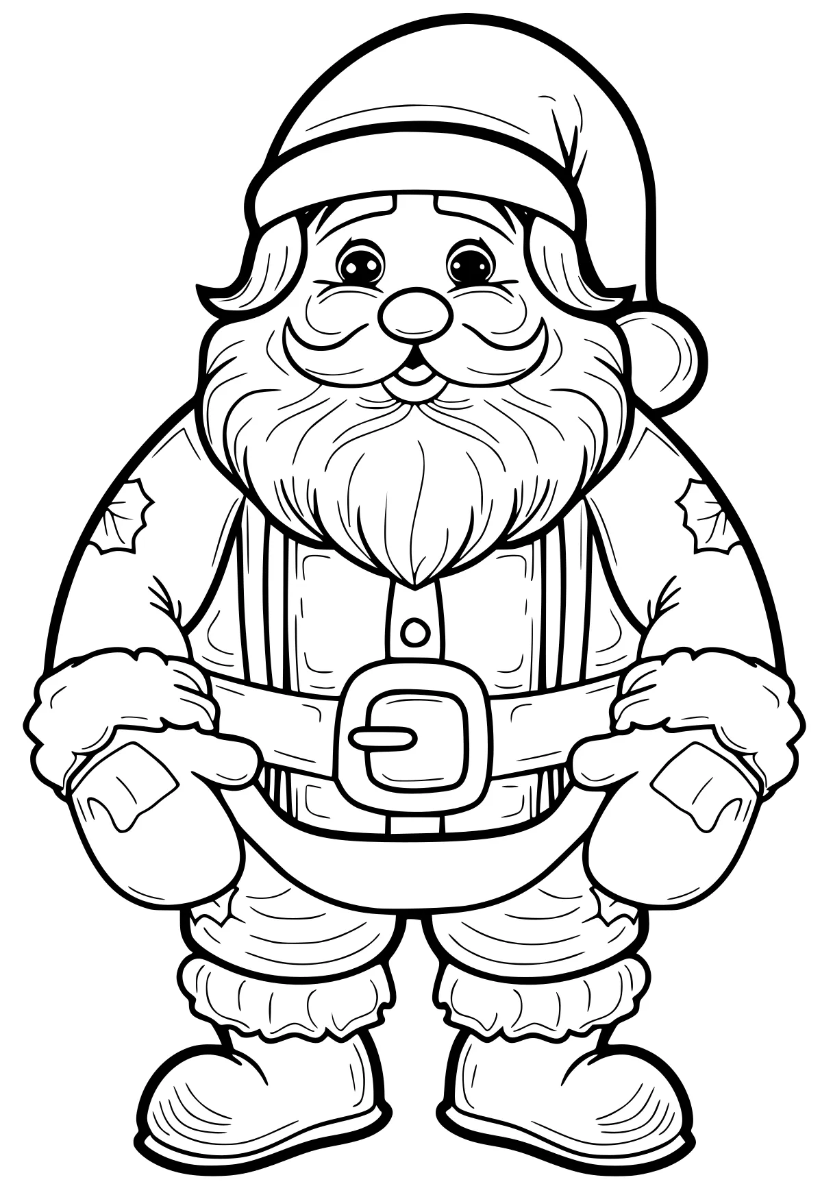 santa coloring pages claus, gnome, santa, free page downloads