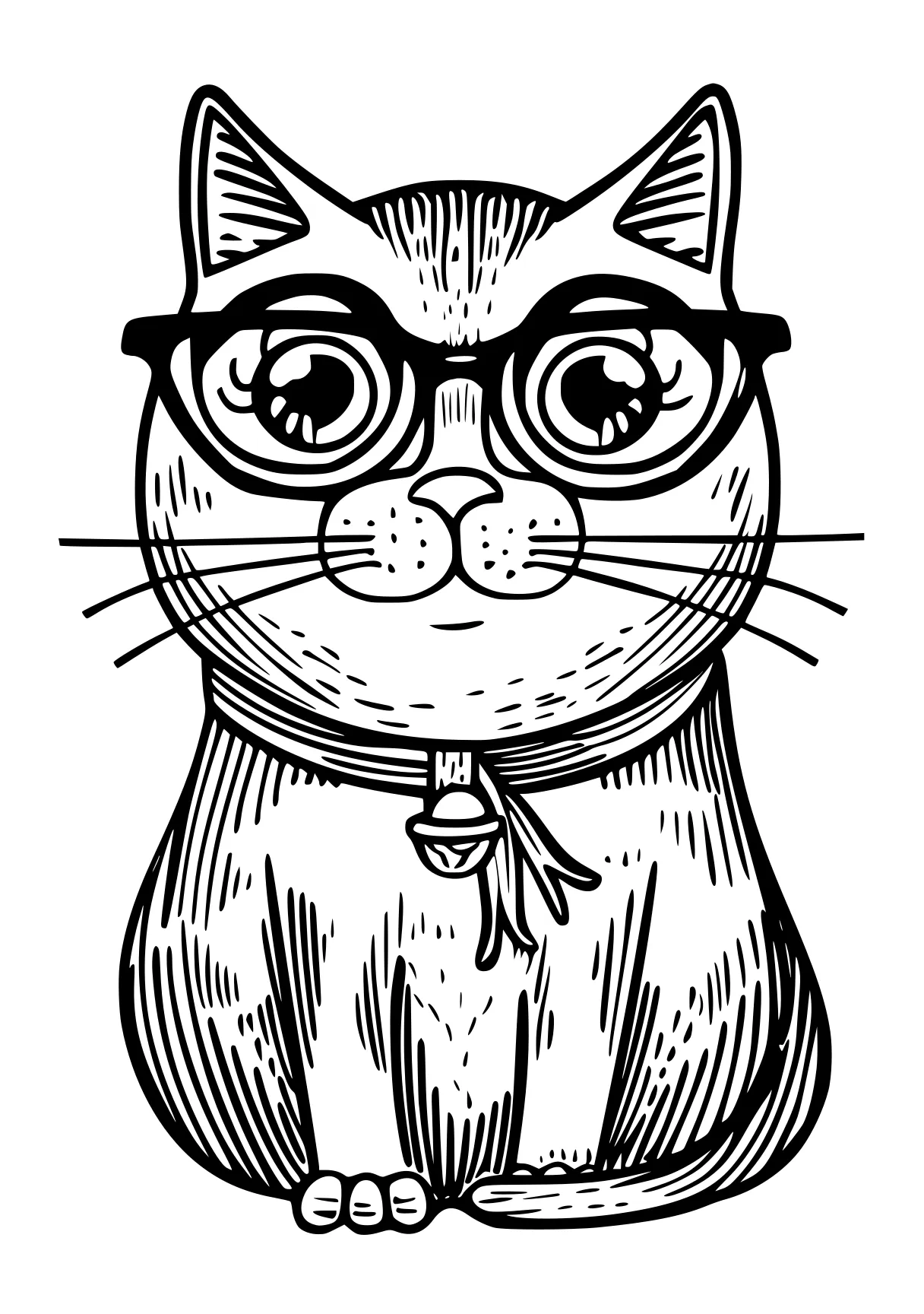 free colouring apps illustrator, cat, kitty, cats, pet, coloring page downloads