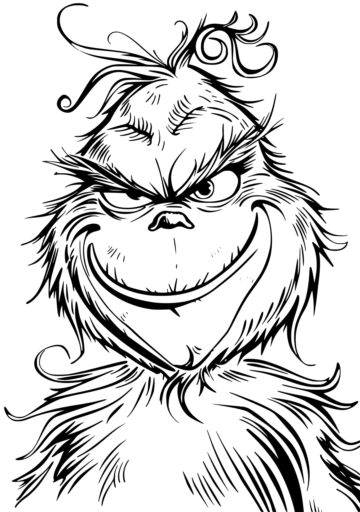 grinch coloring grinch, gorilla, gnome, angry, bigfoot, free page downloads