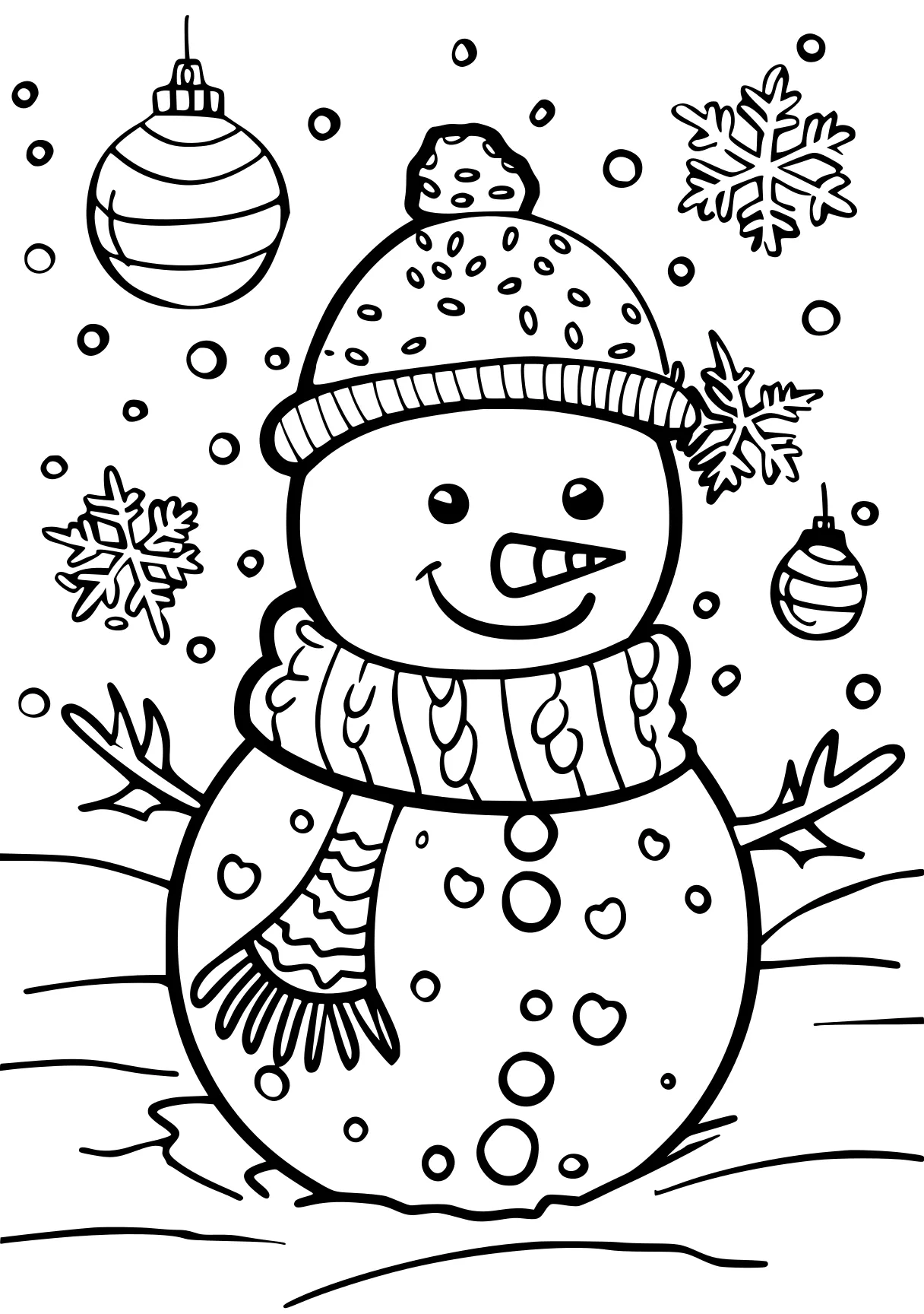 christmas coloring printables snowman, illustrator, winter, free page downloads