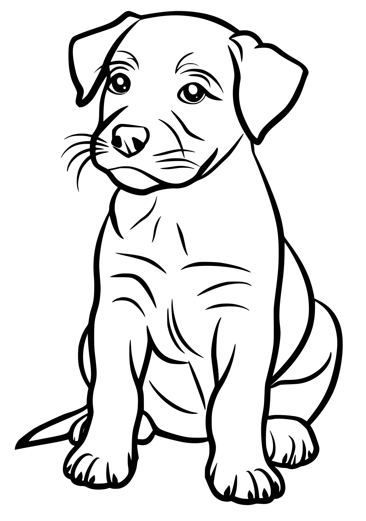 dog coloring sheet retriever, pitbull, bulldog, dog, puppy, free page downloads