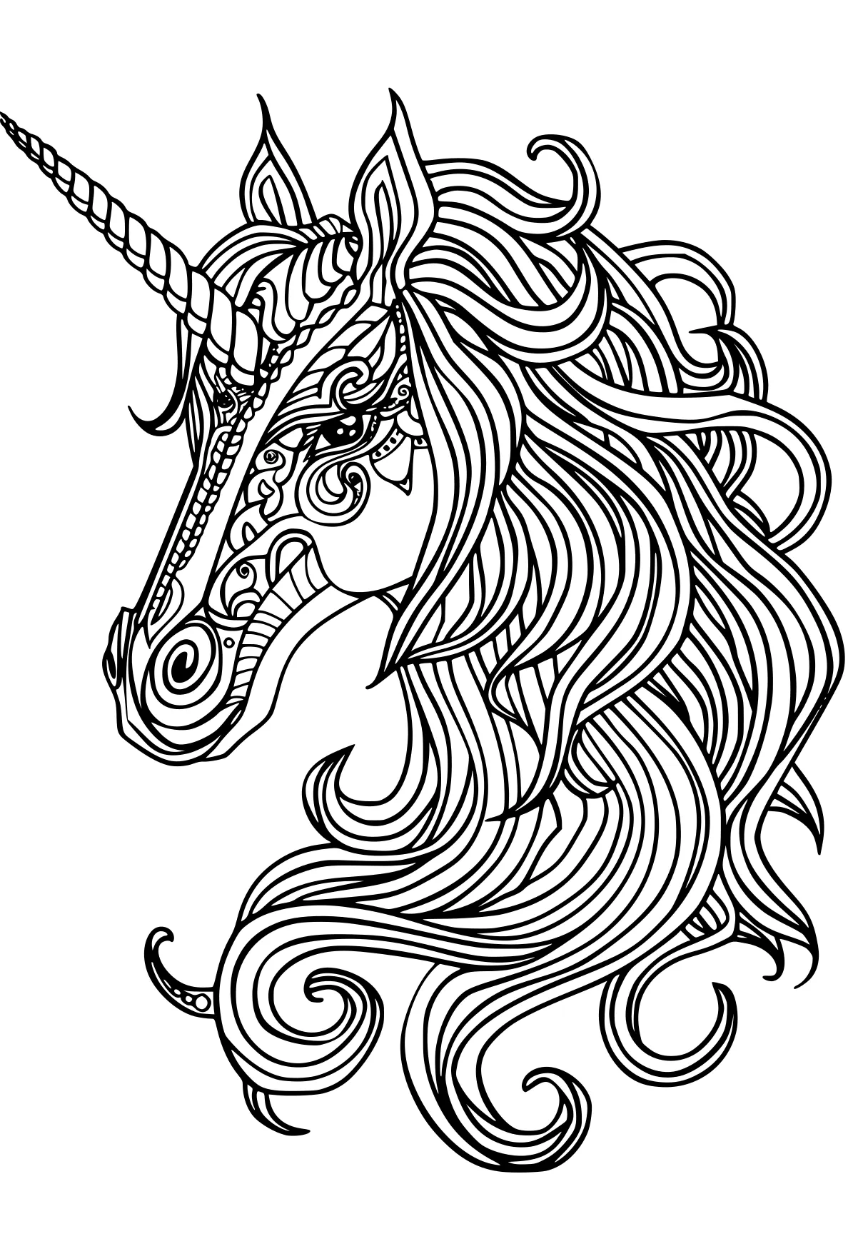 super coloring pages unicorn, caticorn, seahorse, horse, alicorn, free page downloads