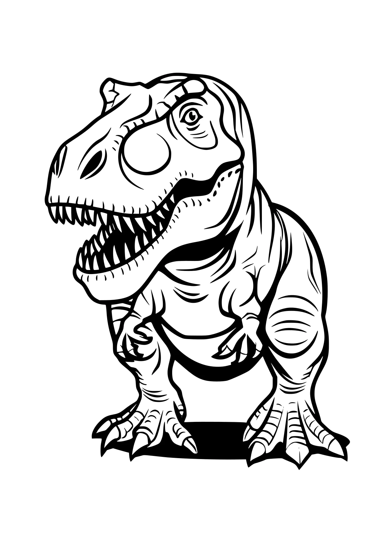 tyrannosaurus rex coloring page tyrannosaurus, trex, t-rex, dinosaur, indoraptor, free downloads