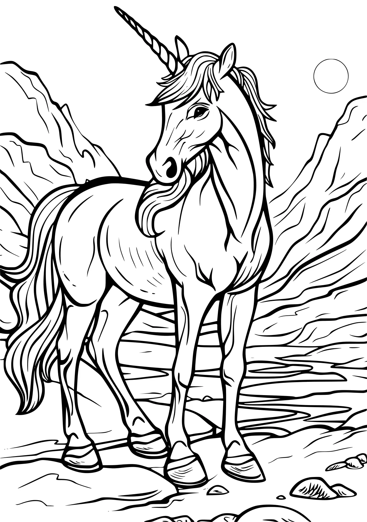 unicorn coloring sheets free horse, unicorn, pegasus, page downloads