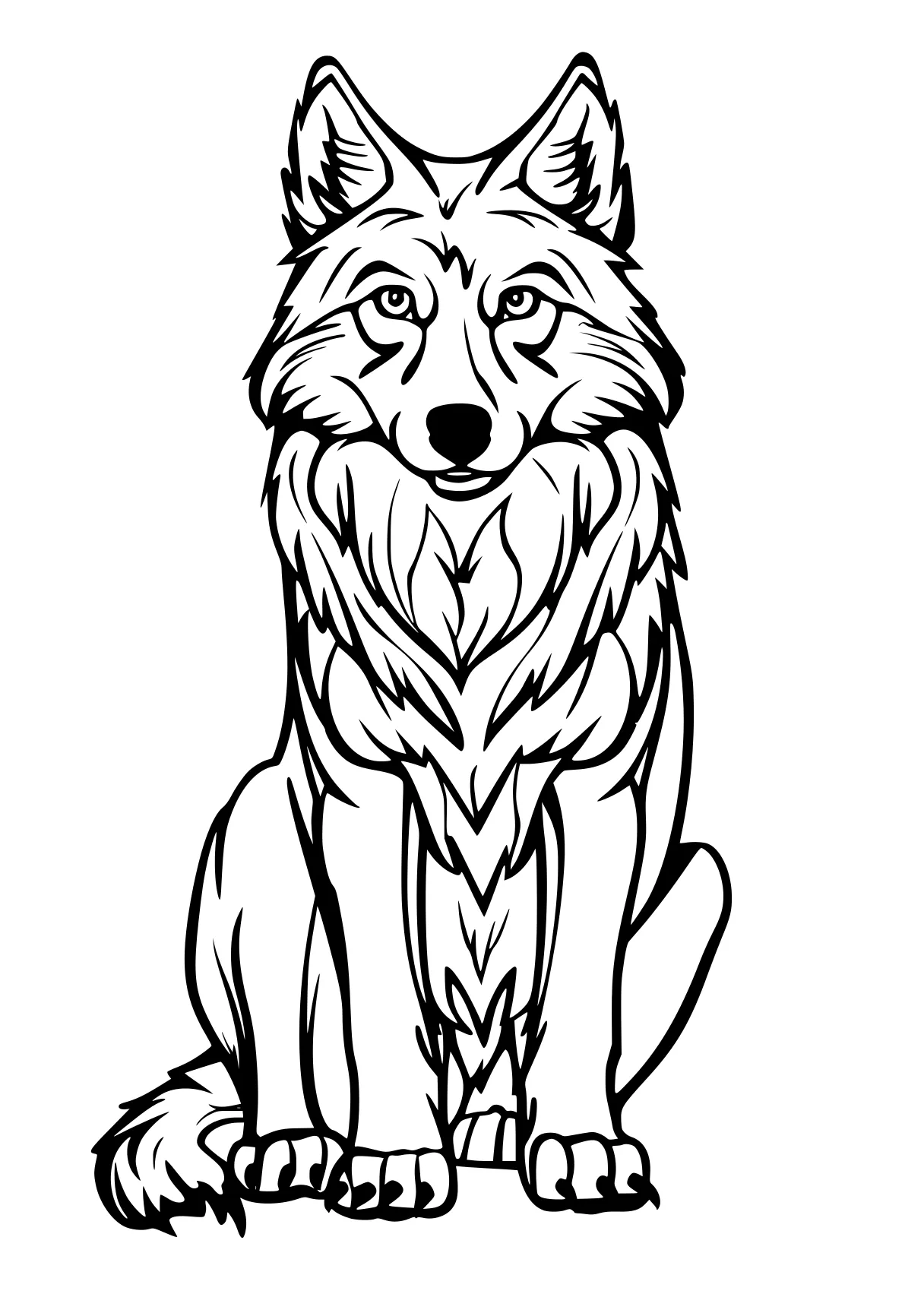 wolf coloring pages lion, wolf, werewolf, husky, retriever, free page downloads