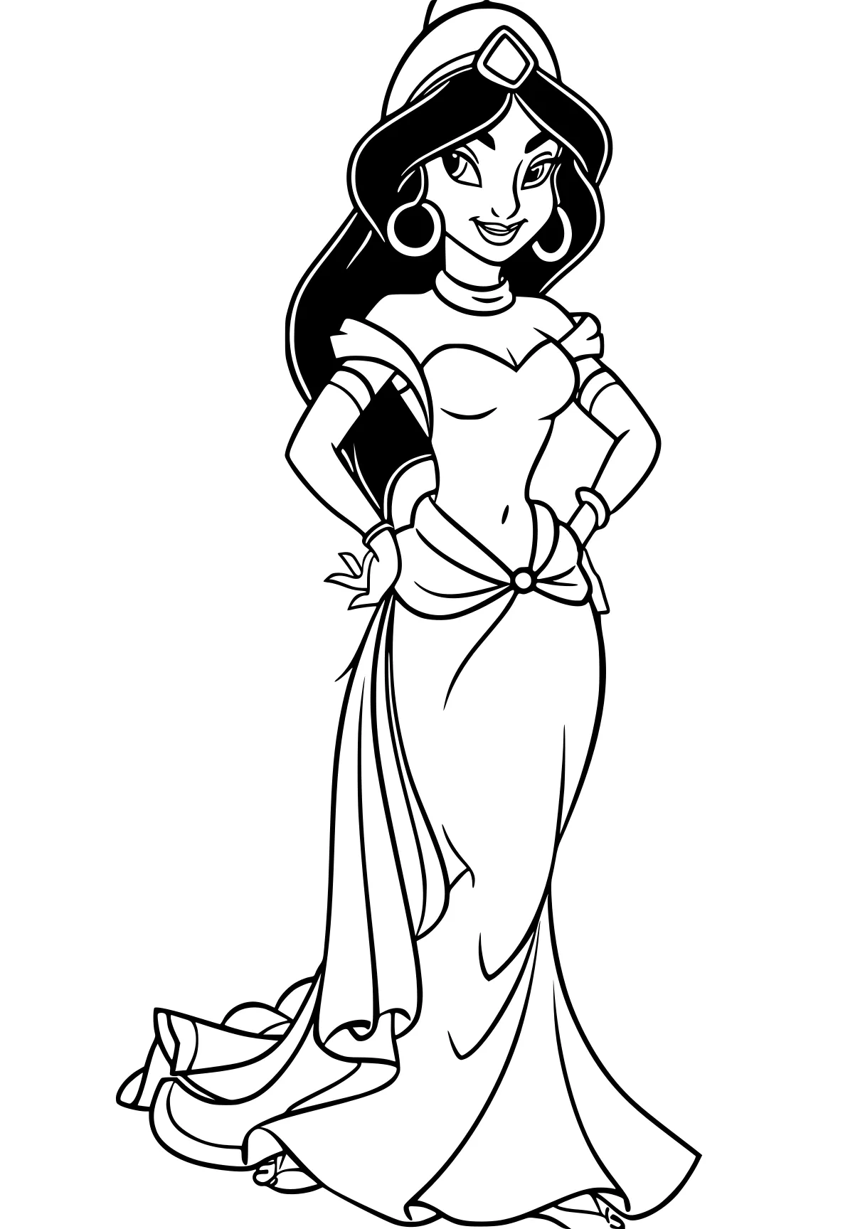 princess jasmine coloring pages jasmine, tiana, moana, diana, ariel, free page downloads