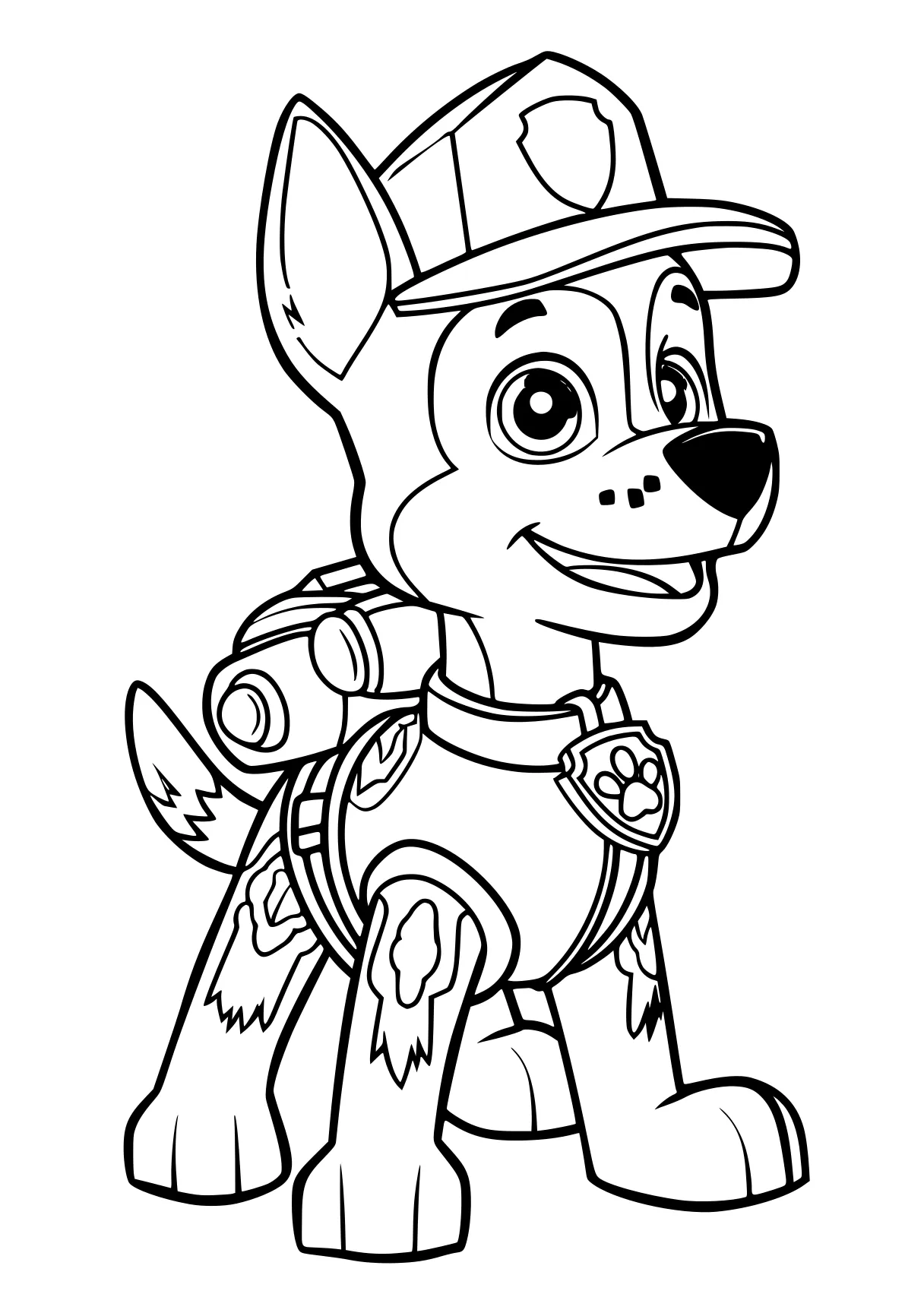 paw patrol coloring sheet firefighter, fireman, scooby, free page downloads