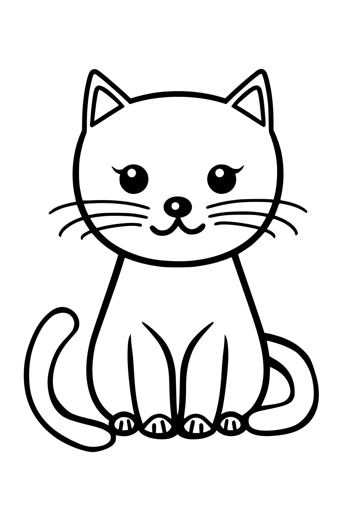 kitty coloring page cat, kitty, mew, caticorn, free downloads