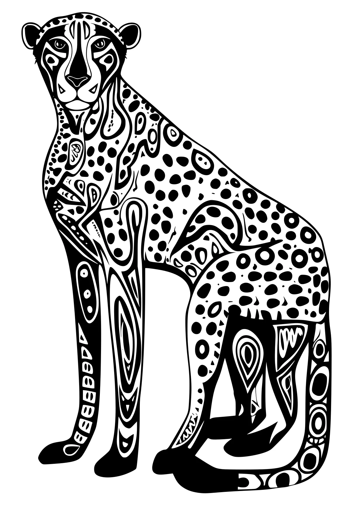 cheetah coloring page jaguar, cheetah, panther, kangaroo, leopard, free downloads