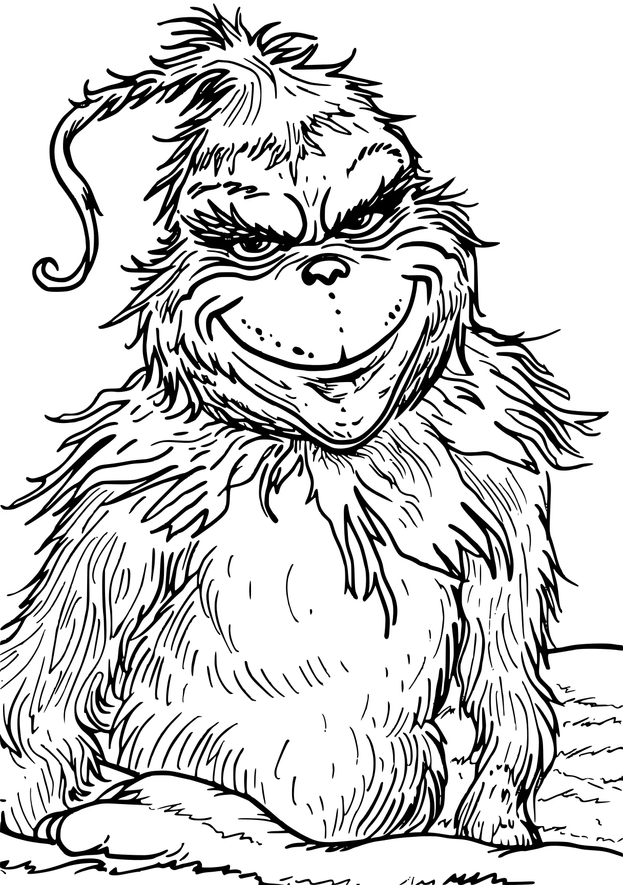 grinch coloring sheet grinch, gorilla, monkey, bigfoot, kong, free page downloads