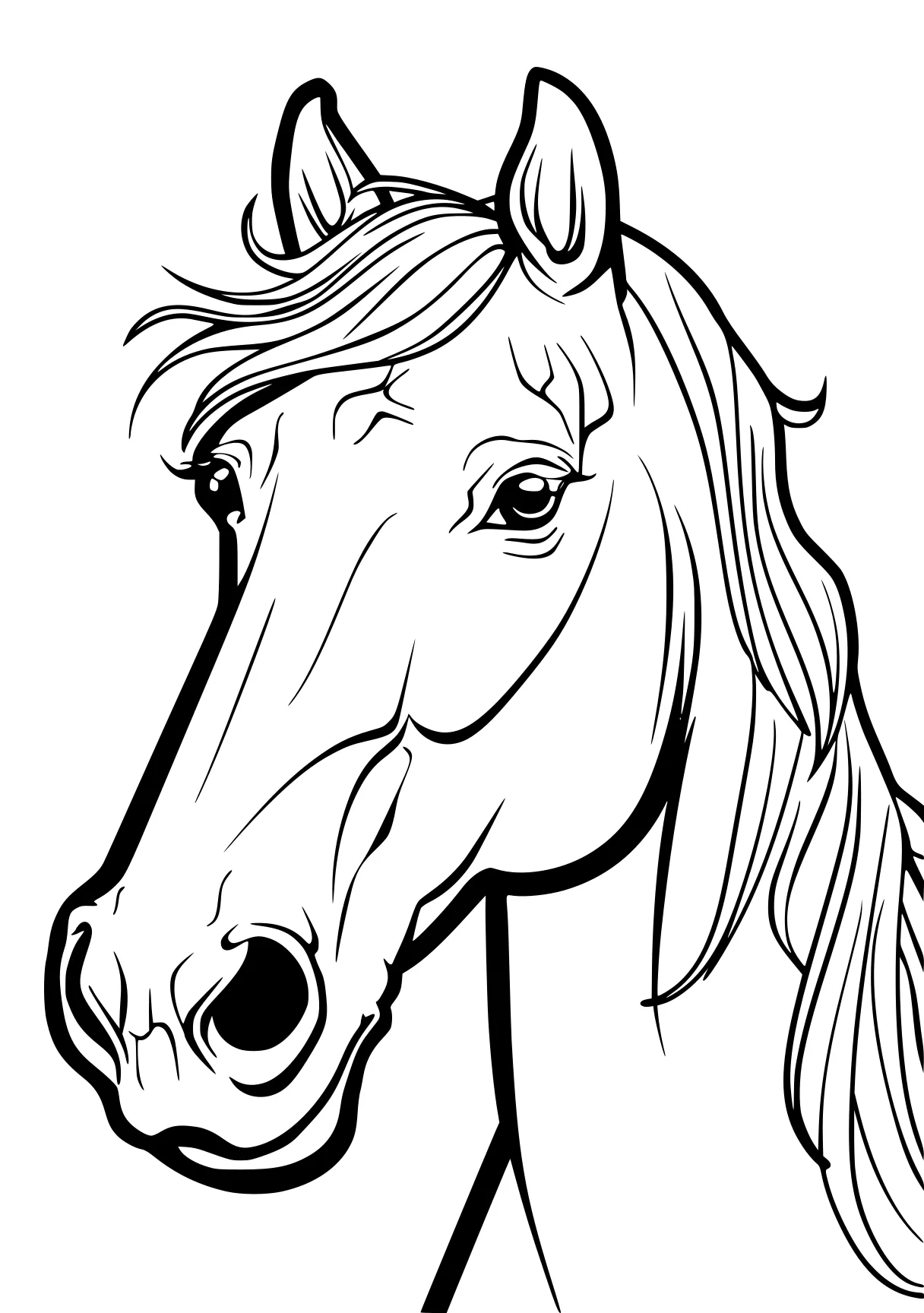 horse coloring pages horse, pony, unicorn, illustrator, pegasus, free page downloads