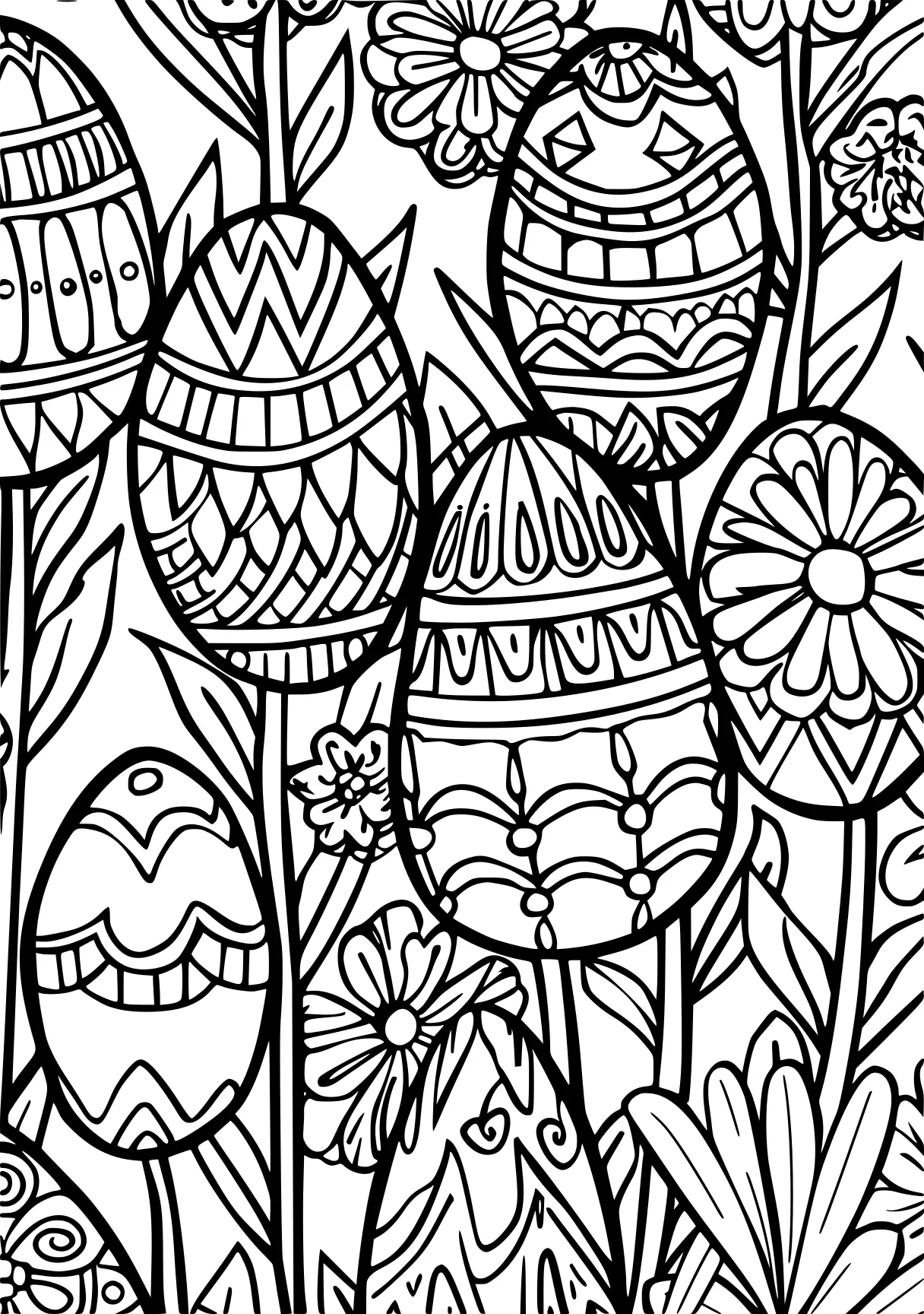 easter coloring sheets, colouring, zentangle, pattern, free page downloads