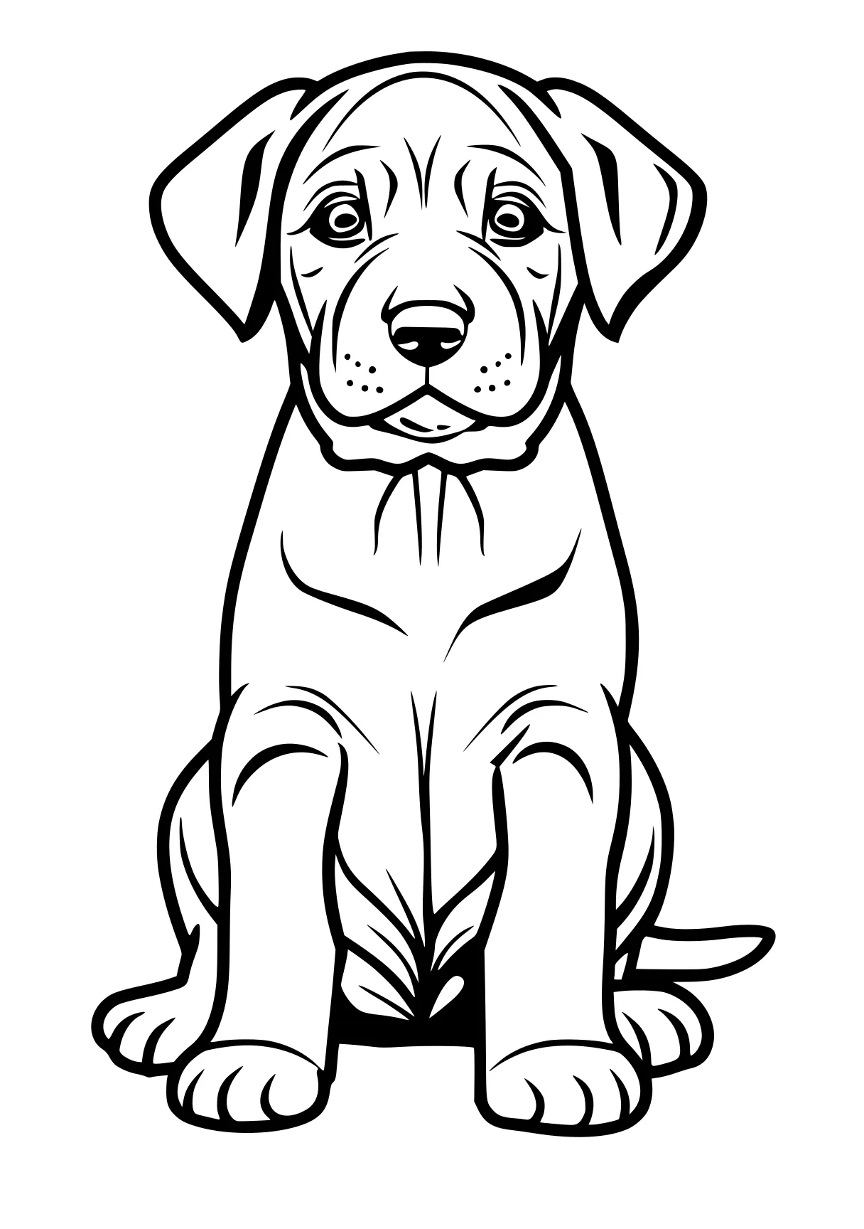 dog coloring sheet retriever, puppy, dog, pitbull, bulldog, free page downloads