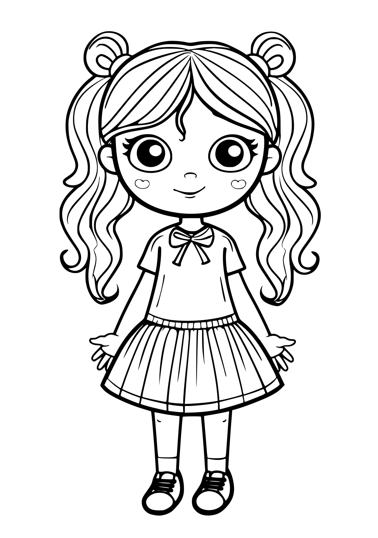 cute coloring pages printable chibi, sailor, illustrator, free page downloads