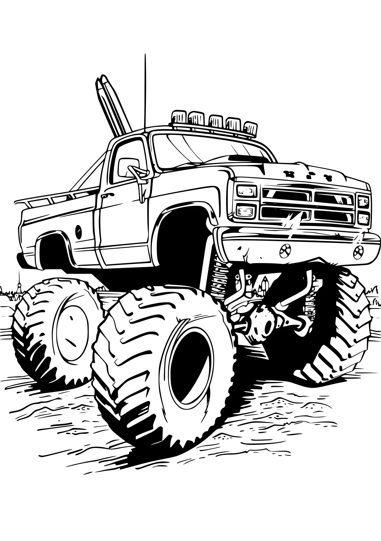 monster truck coloring pages truck, vehicle, jeep, trucks, ranger, free page downloads