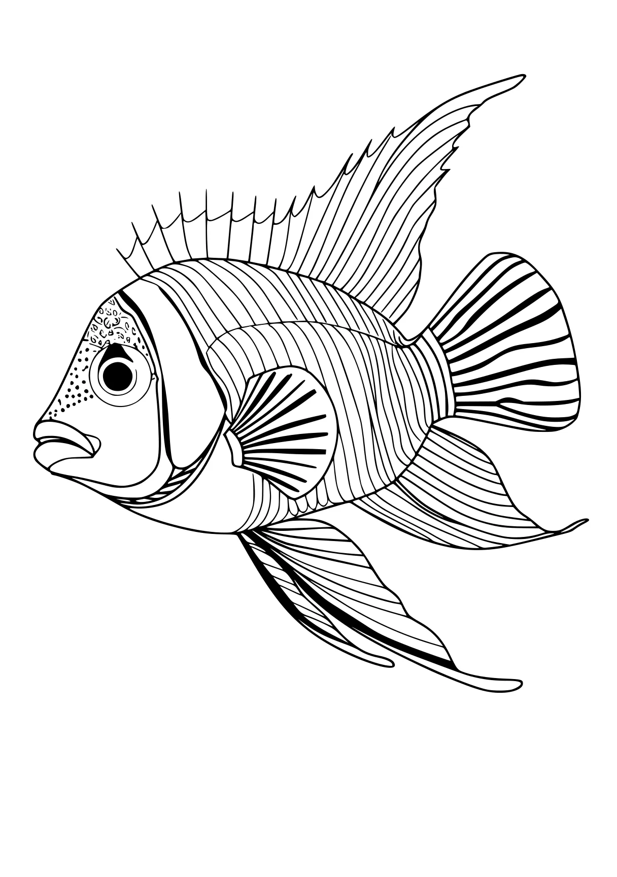 fish coloring pages fish, nemo, adult, guppies, illustrator, free page downloads