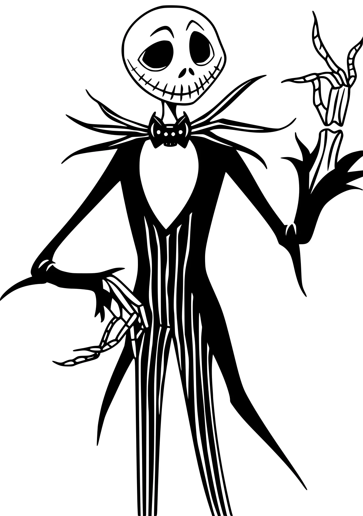 jack skellington coloring page skellington, vampirina, scarecrow, freddy, jack, free downloads