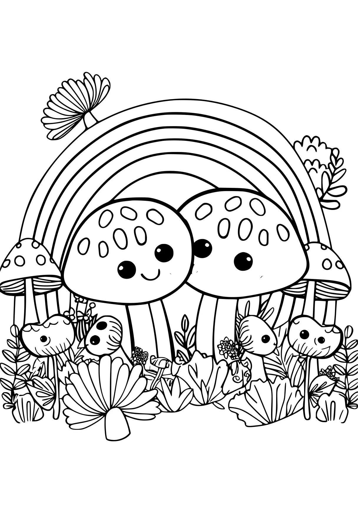 rainbow friends coloring pages mushroom, illustrator, nursery, free page downloads