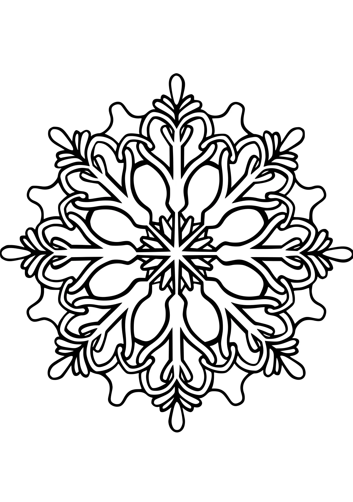 snowflakes coloring pages ornament, mandala, rangoli, mandalas, free page downloads